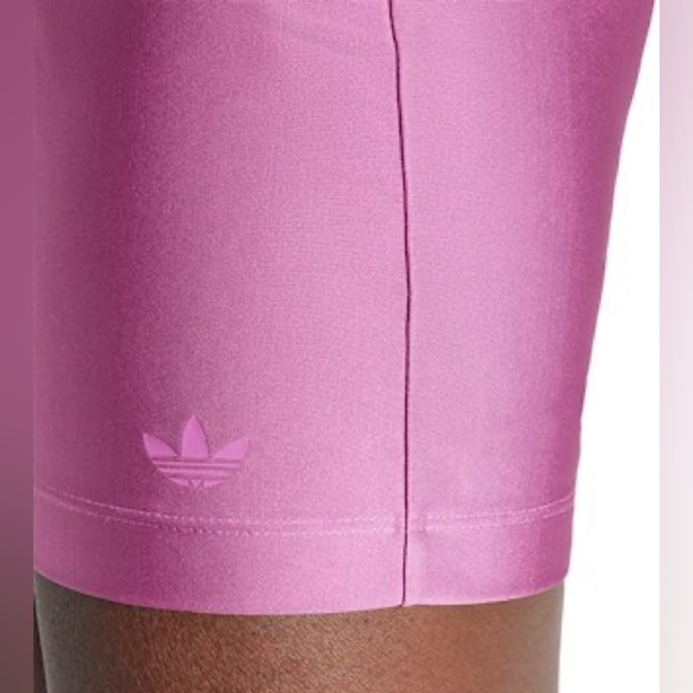 NWT Adidas Originals 3-Stripes Spandex Cycling Shorts- Semi Pulse Lilac - MED - Picture 6 of 13